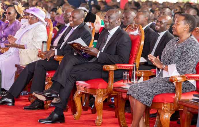 President William Ruto and Kikuyu MP Kimani Ichungw'ah.